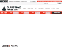 Tablet Screenshot of gladstonehotel.com